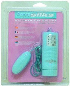 Aquasilks Waterproof Vibrating Bullet Blue